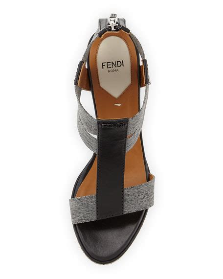 fendi banded strap wedge|fendi clothing australia.